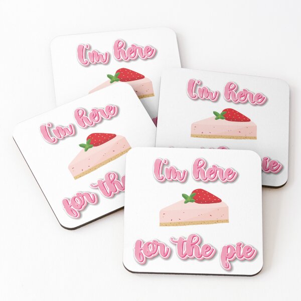 Item preview, I'm Here for the Pie Cute Strawberry Cheesecake Tee | Camiseta de Tarta de Fresa | Camiseta Bolo de Morango designed and sold by LenaBlueDesigns.