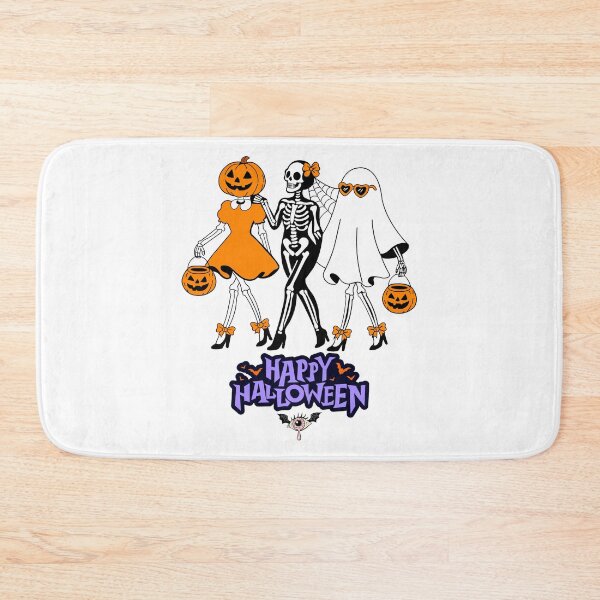 Item preview, Whimsical Halloween Skeletons, Ghost, and Pumpkin Evil Eyes designed and sold by CreativeCrewApp.