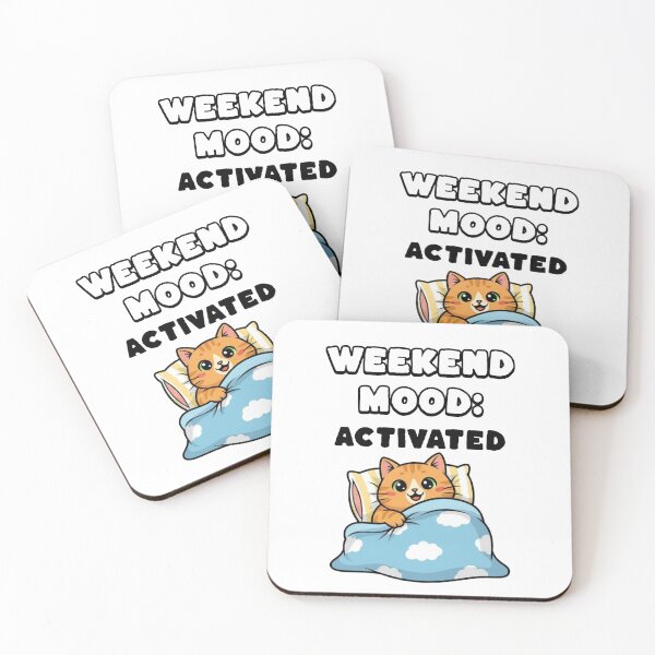 Item preview, Weekend Mood Activated - Cute Lazy Cat Design designed and sold by Athor-real.