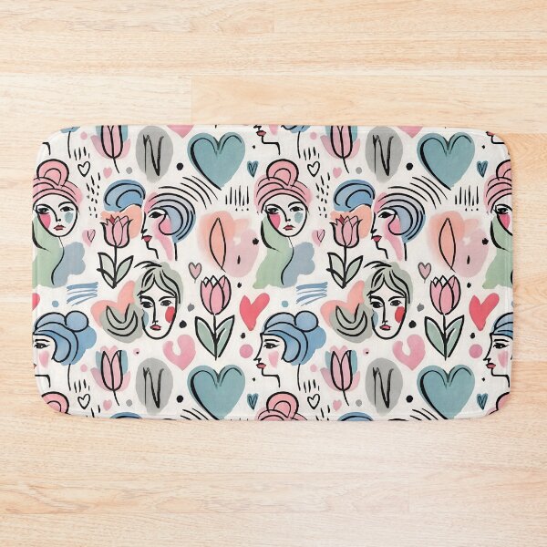 Item preview, Doodle Hearts and Lines Abstract Pattern designed and sold by Dream Garden.