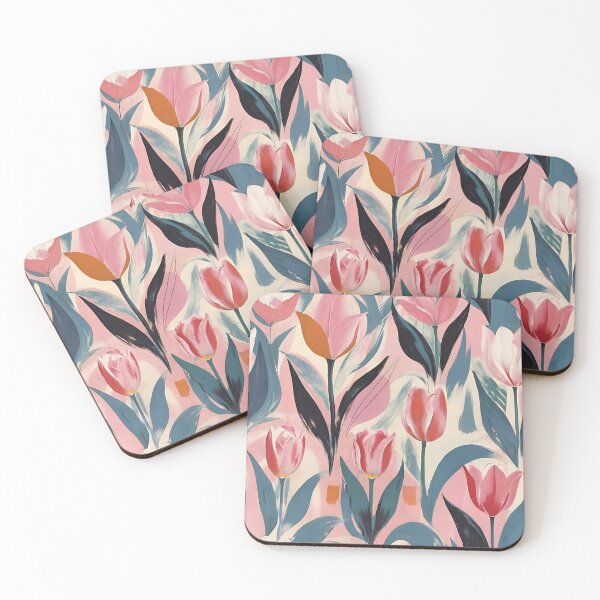Item preview, Elegant Pink and Blue Floral Pattern designed and sold by Dream Garden.