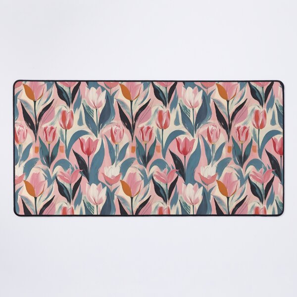 Item preview, Elegant Pink and Blue Floral Pattern designed and sold by Dream Garden.