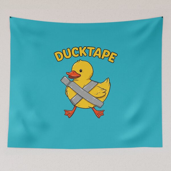 Item preview, Funny Cartoon Rubber Duck Duct Tape Pun designed and sold by TeeARTHY.