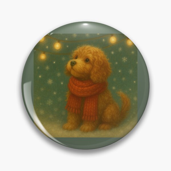 Item preview, Twinkle Snow – Cavapoo in Scarf designed and sold by GeoWild Designs.