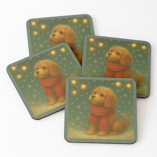 Item preview, Twinkle Snow – Cavapoo in Scarf designed and sold by GeoWild Designs.