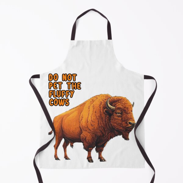 Item preview, Do Not Pet Fluffy Cows Funny Bison Meme designed and sold by TeeARTHY.