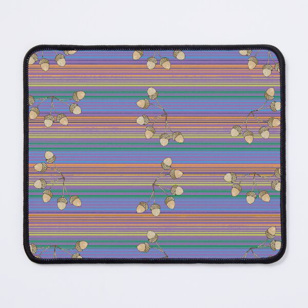 Item preview, Striped Multicolor Lines - Botanical Acorns Pattern designed and sold by PVTCreations.