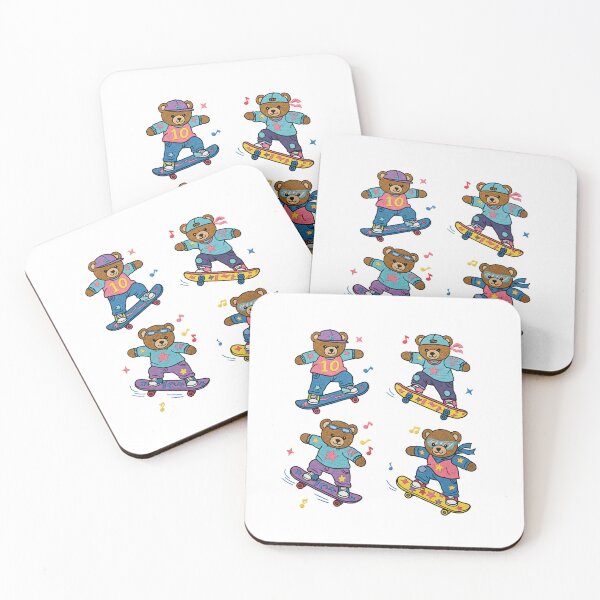 Item preview, Funky Skateboard Bears 90s Retro Cartoon designed and sold by TeeARTHY.