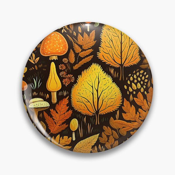 Item preview, Fall Trees, Leaves And Mushrooms Colorful Autumn Pattern  designed and sold by DEC02.