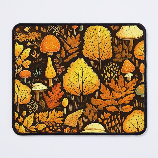 Item preview, Fall Trees, Leaves And Mushrooms Colorful Autumn Pattern designed and sold by DEC02.