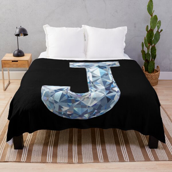 Item preview, Crystal Low Poly Letter J — 3D Geometric Transparent Design designed and sold by InFrameVision.