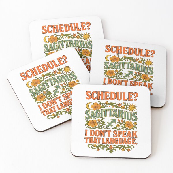Item preview, Sagittarius "Schedule? I Don't Speak That Language" Art Nouveau T-Shirt | Funny Free Spirit Tee designed and sold by MySpiritTravels.