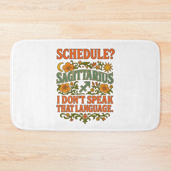 Item preview, Sagittarius "Schedule? I Don't Speak That Language" Art Nouveau T-Shirt | Funny Free Spirit Tee designed and sold by MySpiritTravels.