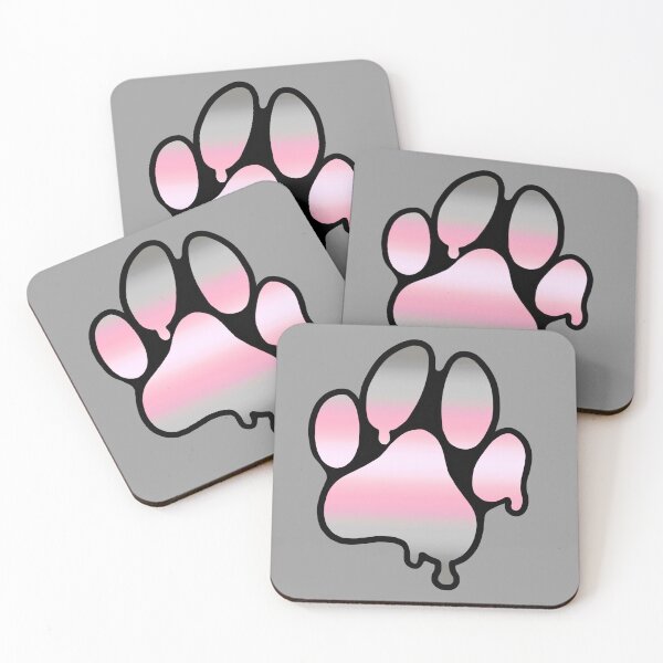 Item preview, Demigirl Pride Paw designed and sold by BesidesBunnyArt.