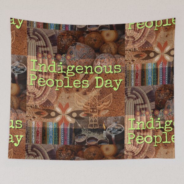 Item preview, Indigenous Peoples Day Art Photo Collage Colorful Design designed and sold by EarthArtDesigns.