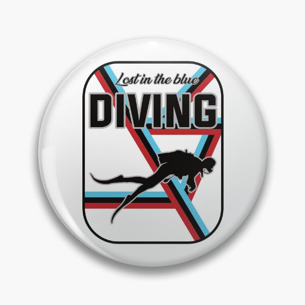 Item preview, Diving Design – Diving, lost in blue designed and sold by RetroMaritalArt.