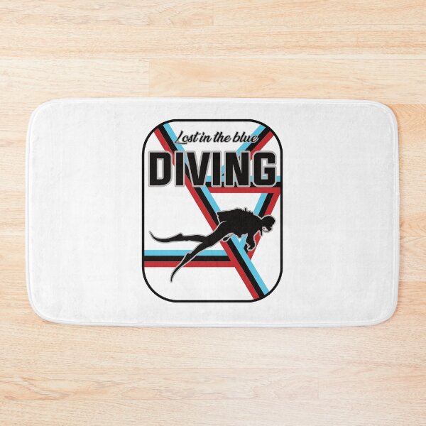 Item preview, Diving Design – Diving, lost in blue designed and sold by RetroMaritalArt.