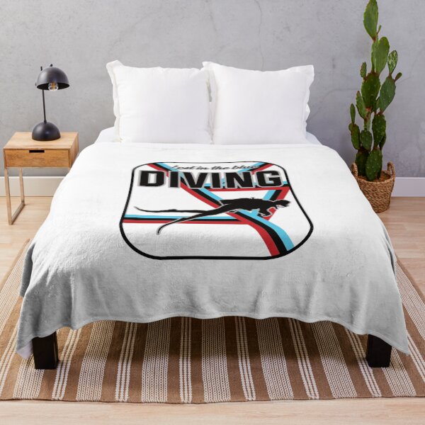 Item preview, Diving Design – Diving, lost in blue designed and sold by RetroMaritalArt.