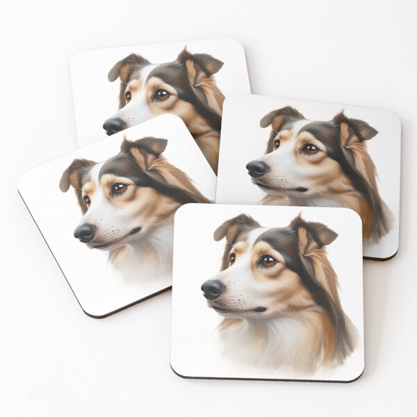 Item preview, Stylish Collie dog portrait designed and sold by adey68.