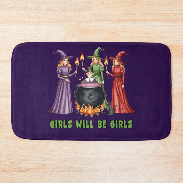 Item preview, Girls Will Be Girls Funny Witches Cauldron Art designed and sold by TeeARTHY.