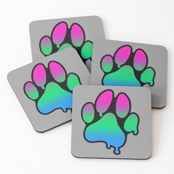 Item preview, Polysexual Pride Paw designed and sold by BesidesBunnyArt.