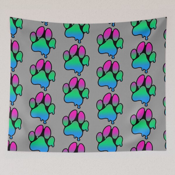 Item preview, Polysexual Pride Paw designed and sold by BesidesBunnyArt.