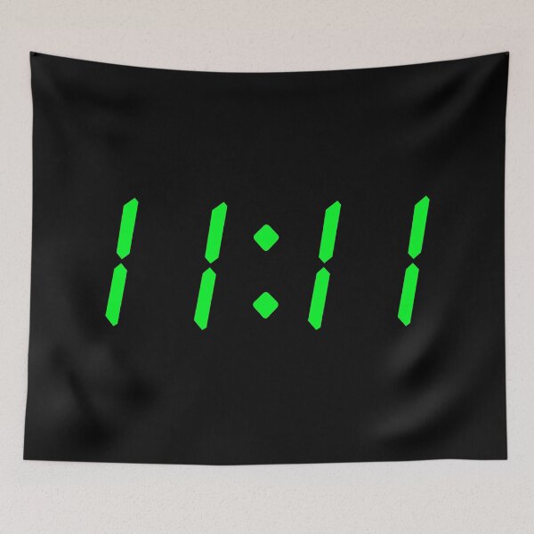 Item preview, 11:11, Wish Time Green designed and sold by Memes N Lore .