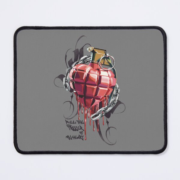 Item preview, Pull the Trigger of My Heart – Heart Grenade Art, Emotional Love Explosion Design designed and sold by Pandositive.