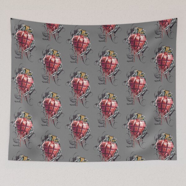 Item preview, Pull the Trigger of My Heart – Heart Grenade Art, Emotional Love Explosion Design designed and sold by Pandositive.