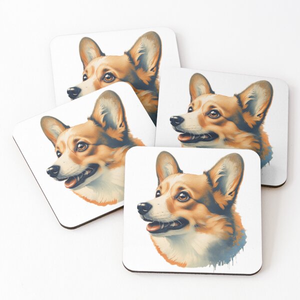 Item preview, Cute Corgie dog portrait designed and sold by adey68.