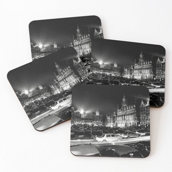 Item preview, Night at Grand Palace Brussels Belgium Vintage designed and sold by JerryFrank.
