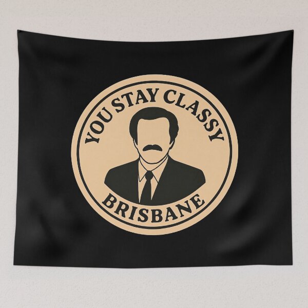 Item preview, Anchorman Inspired Retro Australia Print: Brisbane designed and sold by PinUpPizzazz.