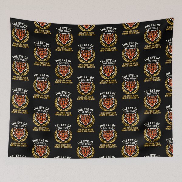 Item preview, THE EYE OF THE TIGER — Fierce Orange Tiger Emblem designed and sold by Cabrasco.
