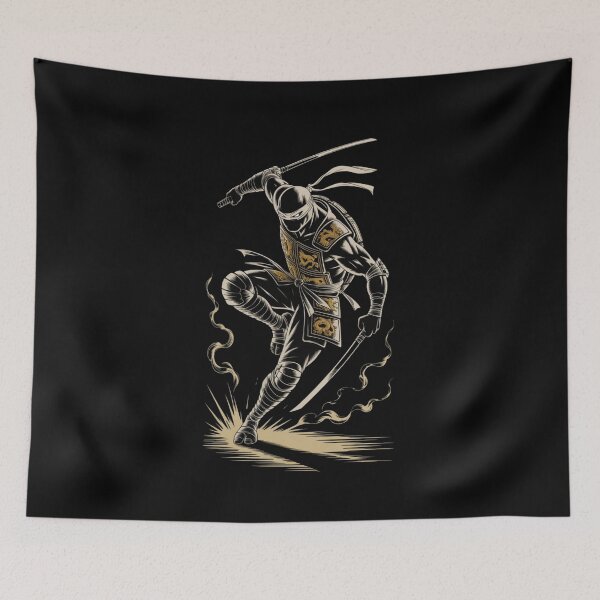 Item preview, Golden Ninja Strike – Epic Warrior T-Shirt | Dynamic Samurai-Inspired Design designed and sold by teevoxx.
