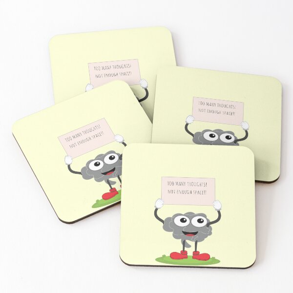 Item preview, Brain Boss Protests Against Overthinking- Too Many Thoughts! Not Enough Space- Funny Design designed and sold by MilabArt.
