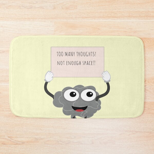 Item preview, Brain Boss Protests Against Overthinking- Too Many Thoughts! Not Enough Space- Funny Design designed and sold by MilabArt.