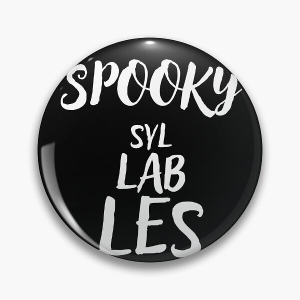 Item preview, Spooky Syllables – Halloween English Teacher Shirt | Dark Mode Edition designed and sold by Lunaria Arts.