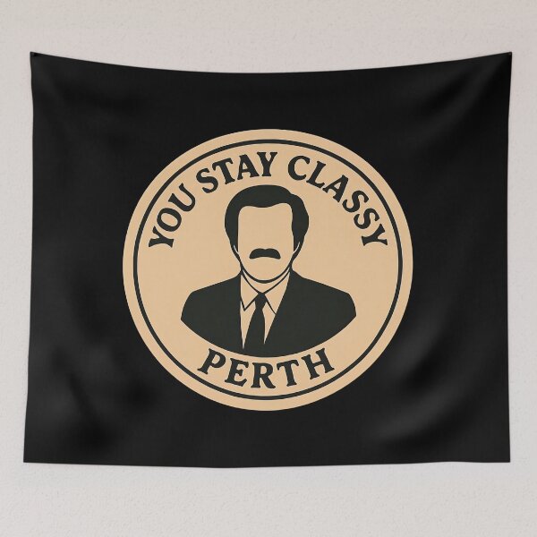 Item preview, Anchorman Inspired Retro Australia Print: Perth designed and sold by PinUpPizzazz.