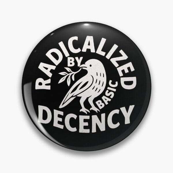 Item preview, Radicalized by Basic Decency – Vintage White Distressed Design designed and sold by getpressedshirt.