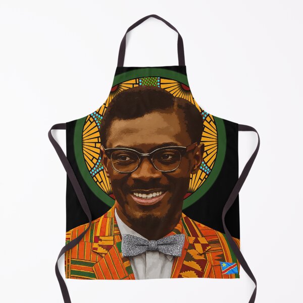 Item preview, Patrice Lumumba Pan-African art - Ankara fabric portrait designed and sold by Youngkev-arts.