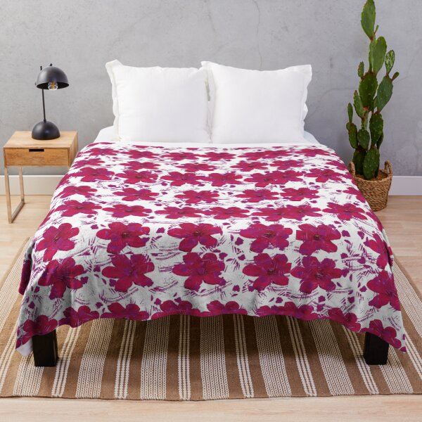 Item preview, Pixel Petals Botanical Clematis Seamless Floral Pattern designed and sold by PVTCreations.