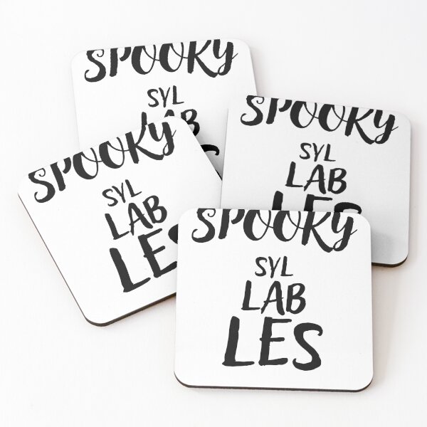 Item preview, Spooky Syllables – Funny Halloween Teacher Design | Light Art Edition designed and sold by Lunaria Arts.