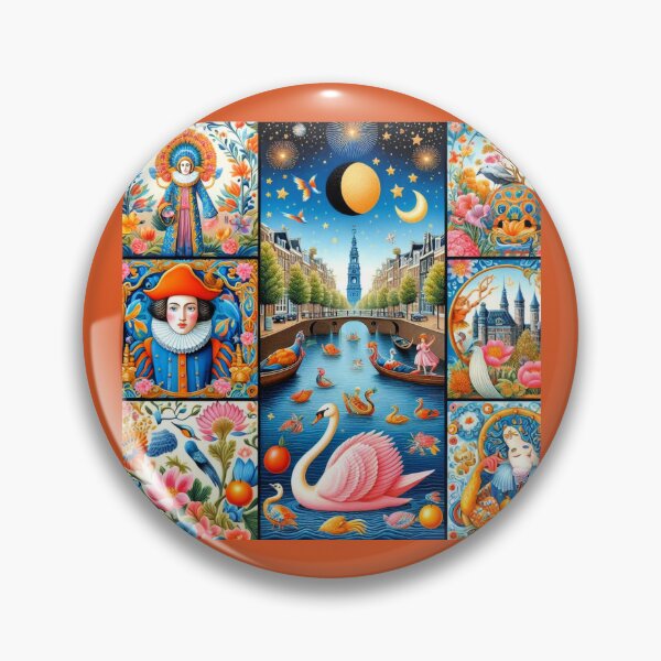 Item preview, Amsterdam Canal of Echoes – Surreal Mosaic of Passage and Persona designed and sold by daweave77.
