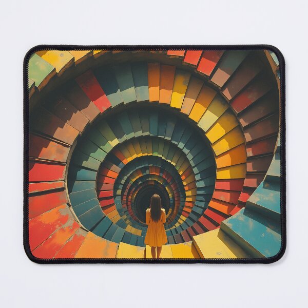 Item preview, The Journey Toward Oneself - Surreal and Colorful Illustration designed and sold by ZykeArt.