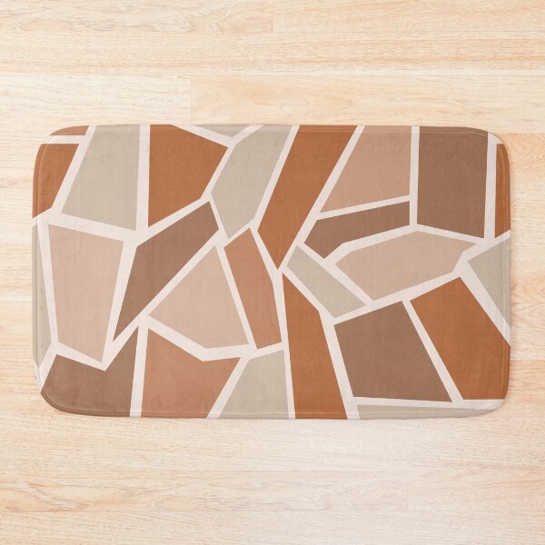 Item preview, Stained Glass Pattern in Mocha Colors, Abstract Geometric Shapes designed and sold by Angela Dow.