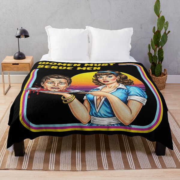 Item preview, Retro Pop Art Women Must Serve Men designed and sold by TeeARTHY.
