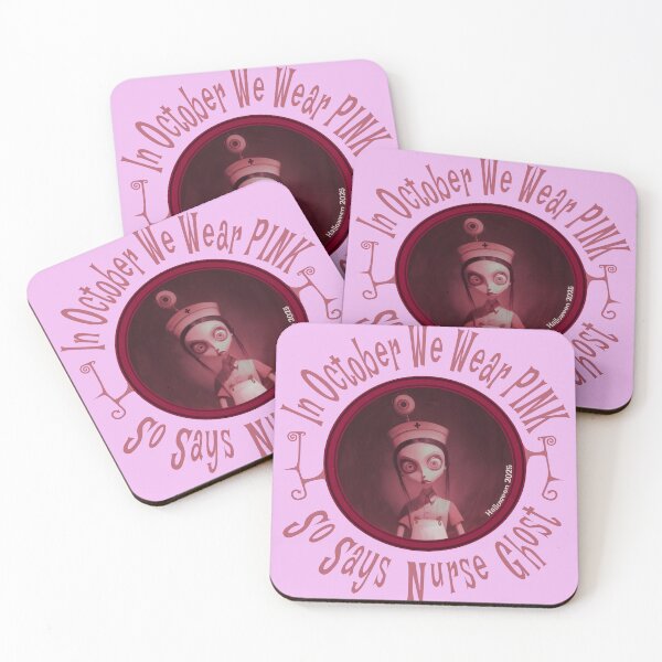 Item preview, In October We Wear Pink Nurse Ghost Halloween 2025 designed and sold by piboom.