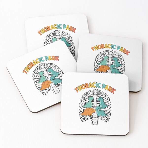 Item preview, Thoracic Park Funny Dinosaur Rib Cage Pun designed and sold by TeeARTHY.