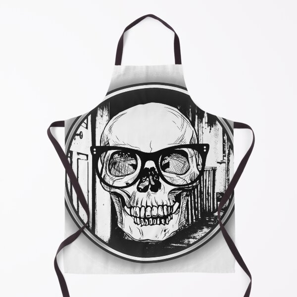 Item preview, Halloween scary nerd skull designed and sold by Oh-Marsha.