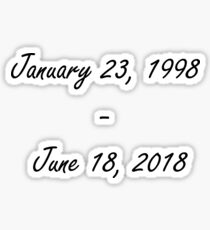 Rest In Peace X Sticker